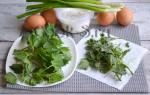 Nettle salad - step-by-step recipes