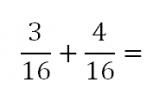 Adding and subtracting fractions with like denominators